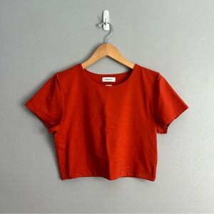 Babaton Rust Orange Crop Top